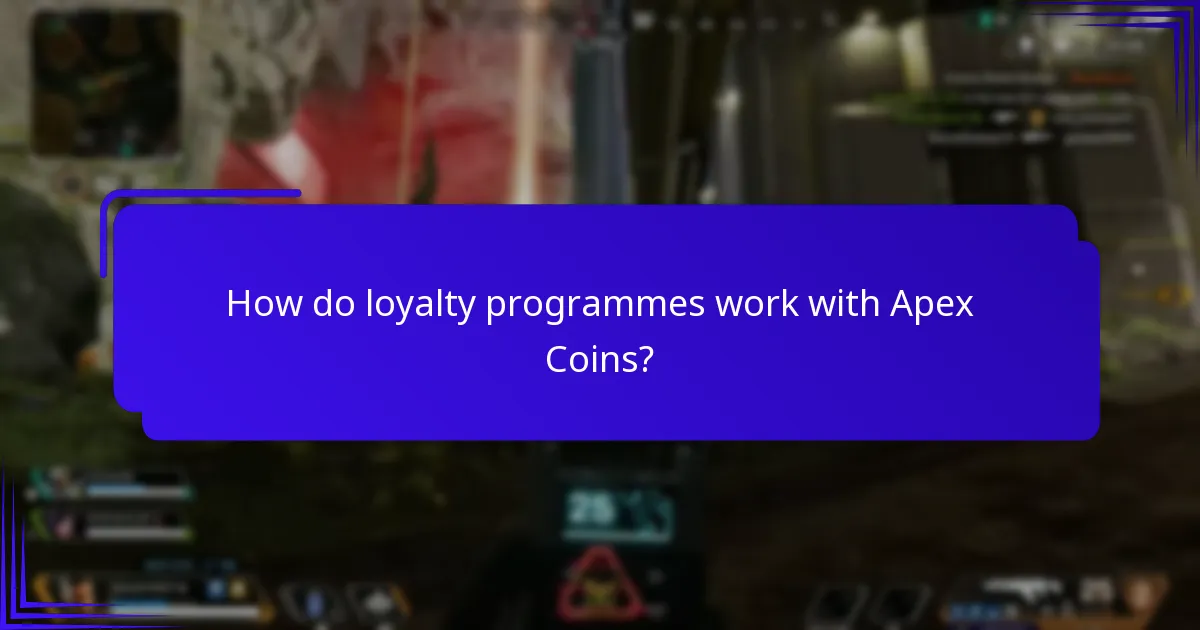 How do loyalty programmes work with Apex Coins?