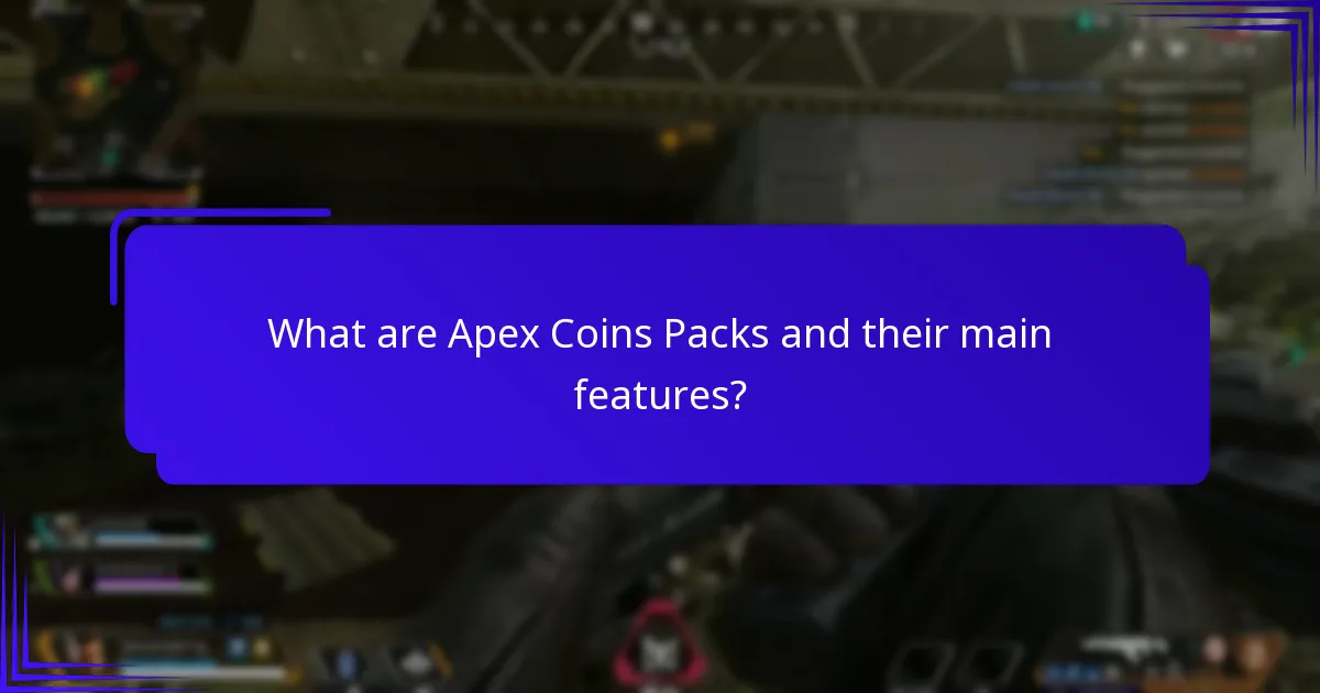 What exclusive items are available in Apex Coins Packs?